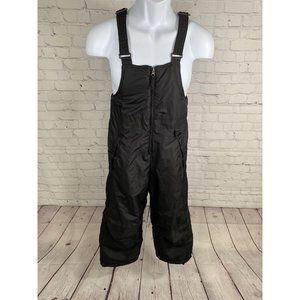 Arctic Quest Black Insulated Adjustable Strap Snow Ski Bib Unisex Youth S 8/10